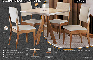 Mesa BERLIM 0.90 com 4 Cad. MILÃO