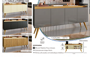 Buffet GOLD 4 PORTAS