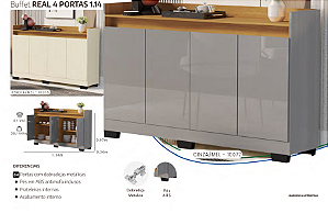 Buffet REAL 4 PORTAS