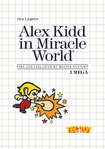 Quadro Capa do Alex Kidd in Miracle World - Sega Master System TecToy