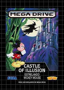 Quadro Capa do Castle Of Illusion Mickey Mouse - Sega Mega Drive Brasileiro