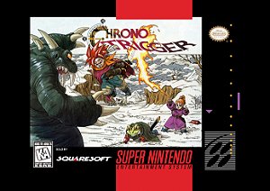 Quadro Capa do Chrono Cross - Super Nintendo Americano