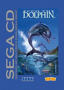 Quadro Capa do Ecco The Dolphin - Sega CD Brasileiro