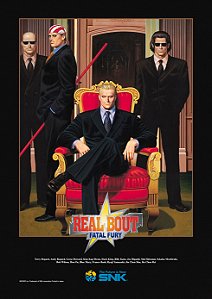 Quadro Real Bout Fatal Fury - Pôster Arcade SNK