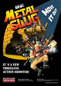 Quadro Metal Slug - Pôster Arcade SNK