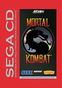 Quadro Capa do Mortal Kombat - Sega CD TecToy
