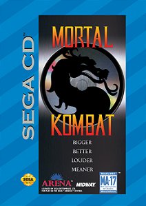 Quadro Capa do Mortal Kombat - Sega CD Americano