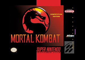 Quadro Capa do Mortal Kombat - Super Nintendo Americano