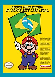 Quadro Playtronic no Brasil Mario - Propaganda Revista