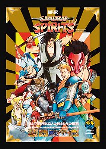 Quadro Samurai Spirits (Samurai Shodown) - Pôster Arcade SNK