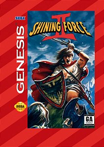 Quadro Capa do Shining Force 2 - Sega Genesis (Mega Drive) Americano
