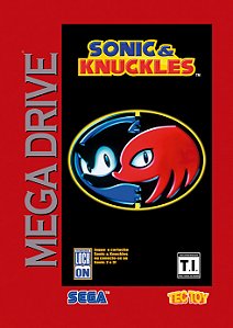 Quadro Capa do Sonic & Knuckles - Sega Mega Drive TecToy