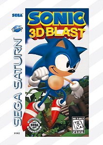 Quadro Capa do Sonic 3D Blast - Sega Saturn Americano
