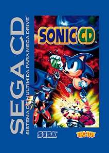 Quadro Capa do Sonic CD - Sega CD Brasileiro