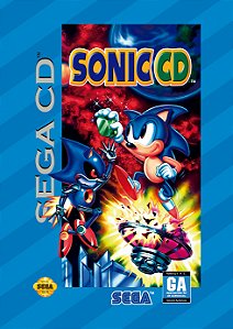 Quadro Capa do Sonic CD - Sega CD Americano