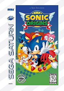 Quadro Capa do Sonic Origins - Sega Saturn Americano