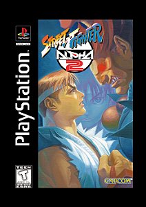 Quadro Capa do Street Fighter Alpha 2 - Sony PlayStation