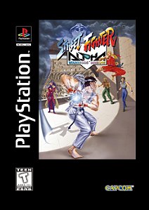 Quadro Capa do Street Fighter Alpha - Sony PlayStation