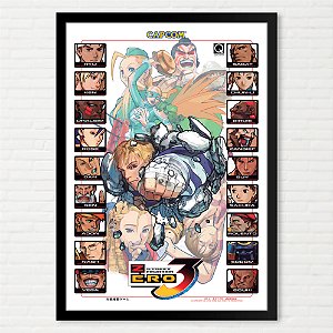 その他 Free! CHARACTERS MOOK VISUAL FRAME Poster Street Fighter Zero 3 - Pôster Arcade Capcom - Final Frame
