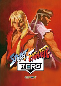 Quadro Street Fighter Zero Ryu e Ken - Pôster Arcade Capcom