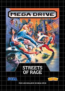 Quadro Capa do Streets of Rage - Sega Mega Drive TecToy