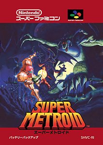 Quadro Capa do Super Metroid - Super Famicom Japonês