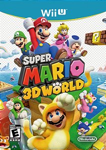Quadro Capa do Super Mario 3D World - Nintendo Wii U