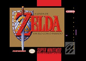 Quadro Capa do The Legend of Zelda A Link To The Past - Super Nintendo Playtronic