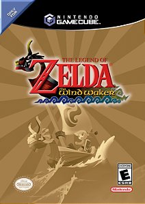 Quadro Capa do The Legend of Zelda The Wind Waker - Nintendo Game Cube Americano