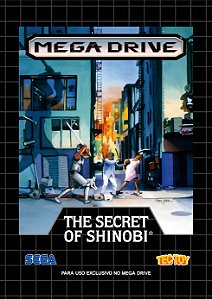Quadro Capa do The Secret of Shinobi - Sega Mega Drive TecToy