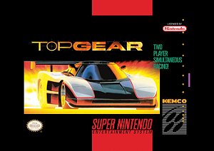 Quadro Capa do Top Gear - Super Nintendo Americano