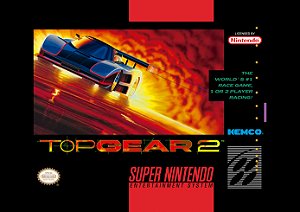 Quadro Capa do Top Gear 2 - Super Nintendo Americano