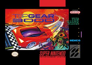 Quadro Capa do Top Gear 3 - Super Nintendo Americano