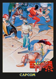 Quadro Final Fight - Pôster Arcade Capcom