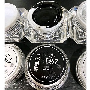 Gel Spider Teia de Aranha Seca em Cabine Led/Uv Cor Preto