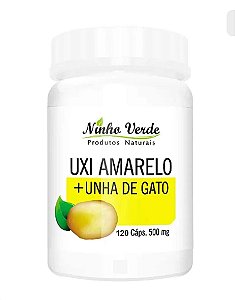 UXI AMARELO + UNHA DE GATO 120 CAPSULAS