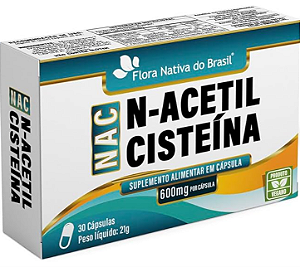 NAC- N ACETILCISTEINA 600MG 30 CAPSULAS