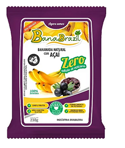 BANANADA NATURAL COM AÇAÍ ZERO AÇUCAR BANABRAZIL