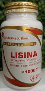 Lisina 1000mg 60 cápsulas Flora Nativa