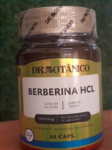 Berberina HCL 1500mg 60 cápsulas Dr. Botanico