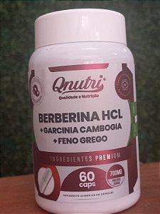 Berberina HCL Qnutri 60 Cápsulas Suplemento