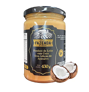 FONDANT DE LEITE COM COCO - FAZENDA DE MINAS SEM AÇÚCAR 430G