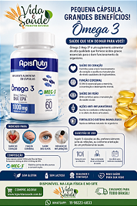 OMEGA 3 1000mg 60 CAPSULAS APIS NUTRI