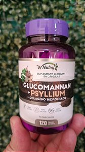 GLUCOMANAN PSYLLIUM E COLAGENO - 120 CAPSULAS