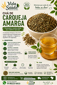 CHÁ DE CARQUEJA AMARGA