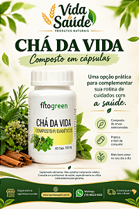 CHÁ DA VIDA 60 CAPSULAS