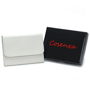 Carteira Feminina Couro Legitimo Pequena - Creme