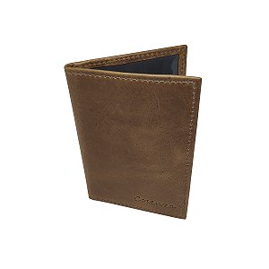 Carteira Porta Documento Couro Legitimo Masculina - Caramelo
