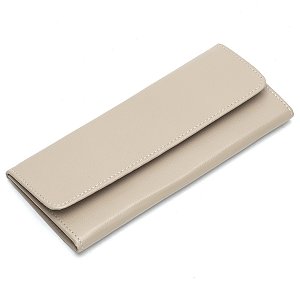 Carteira Feminina Couro Legitimo Para 12 Porta Cartão - Nude