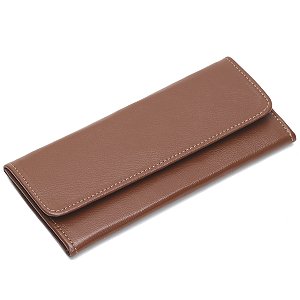 Carteira Feminina Couro Legitimo Para 12 Porta Cartão - Marrom
